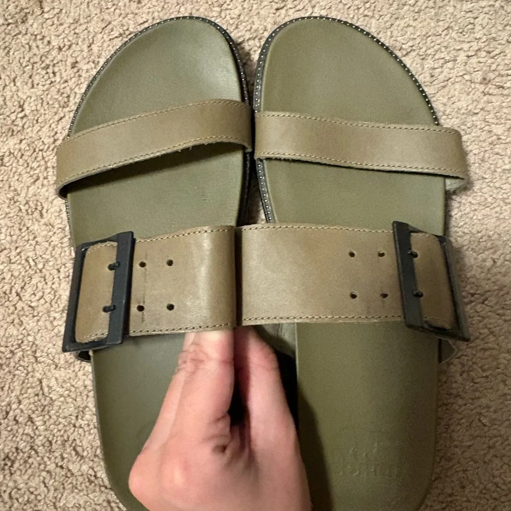 Sorel Roaming Buckle Slide Womens Size 9 Green - Picture 4 of 4